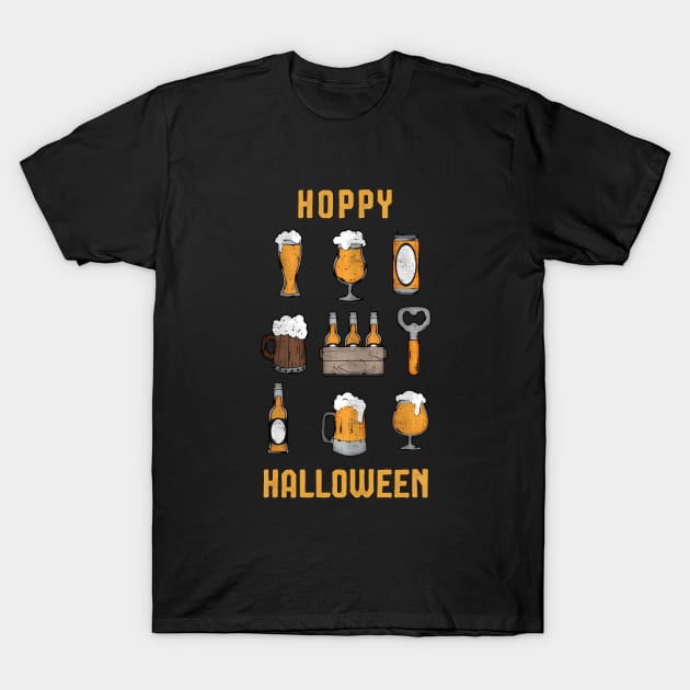 Hoppy Halloween - Beer T-Shirt by HamzaNabil